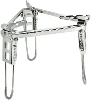 BBQ Tripod Stainless Steel Picnic Tripod Camping Pot Stand Outdoor Cookware Stand Folding BBQ Bracket