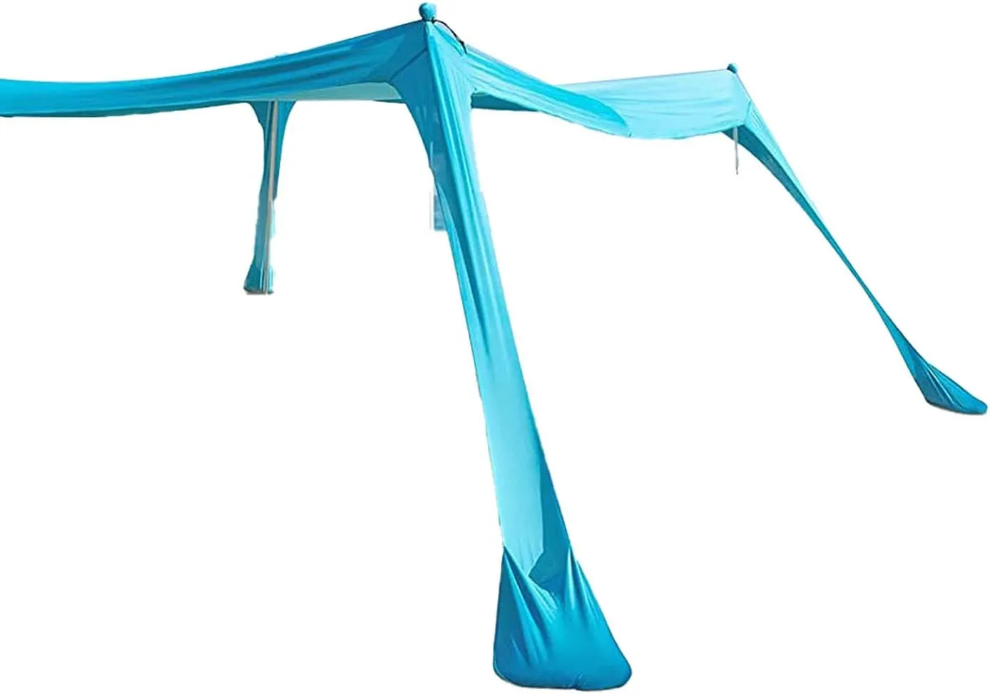 Beach Canopy, 4 Poles Beach Tent Sun Shelter Quick Setup with Carry Bag for Camping (200 * 160 * 150CM)