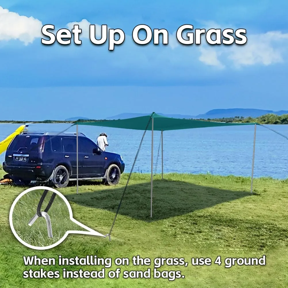 Beach Shade Tent, Portable Easy Pop Up Beach Canopy, UPF50  Sun Protection Shelter, Windproof & Water Resistant, Perfect for Family