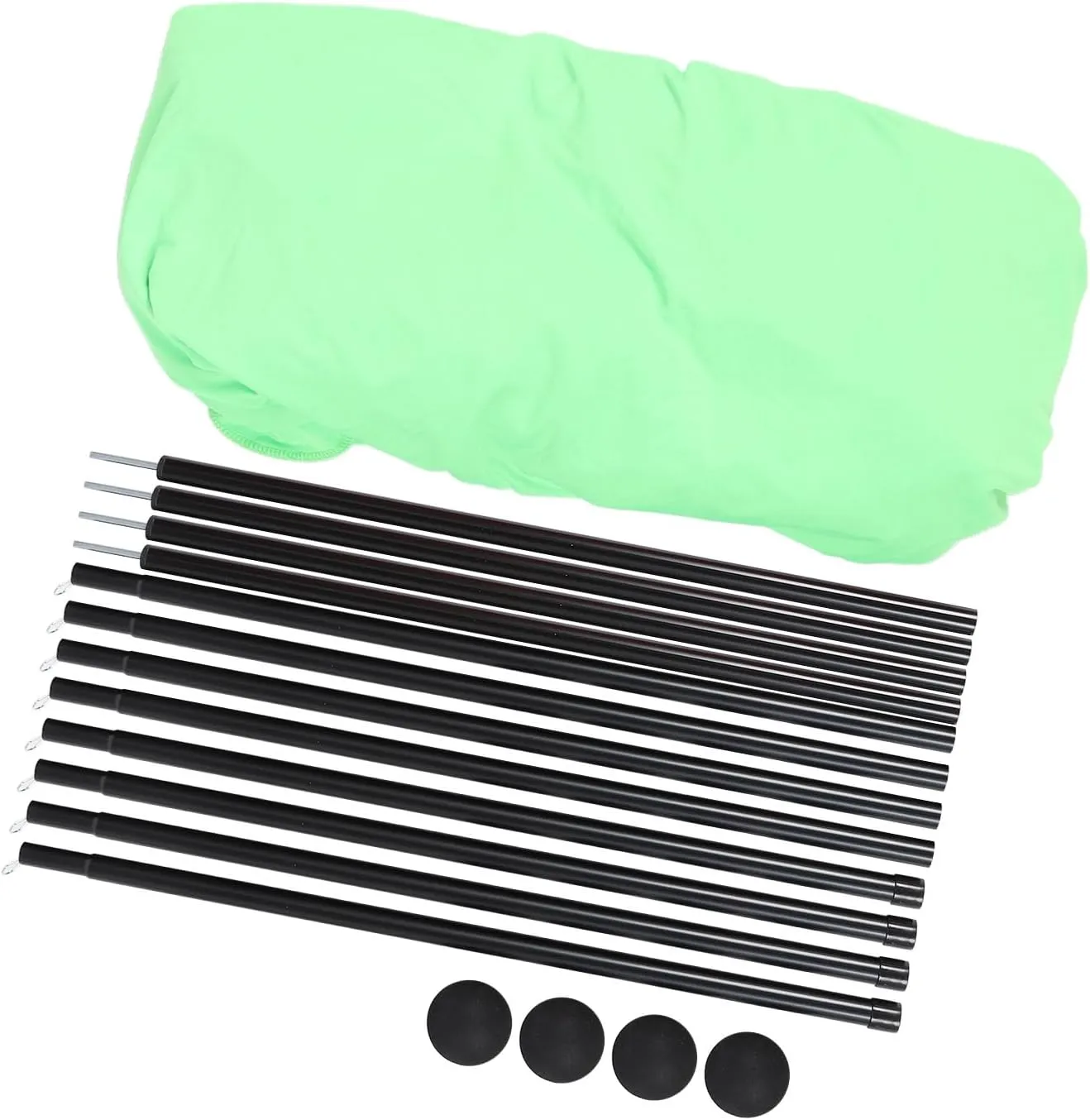 Beach Tent, Stable Quick Setup Pop Up Beach Shade Sun Shelter 4 Poles for Picnics (Green)