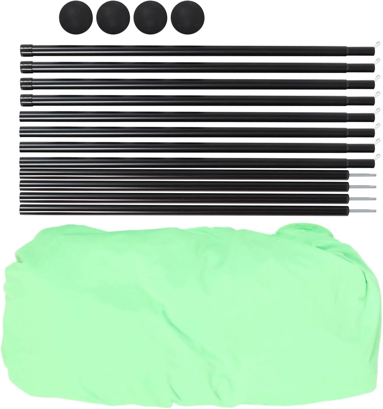 Beach Tent, Stable Quick Setup Pop Up Beach Shade Sun Shelter 4 Poles for Picnics (Green)