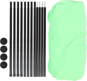 Beach Tent, Stable Quick Setup Pop Up Beach Shade Sun Shelter 4 Poles for Picnics (Green)
