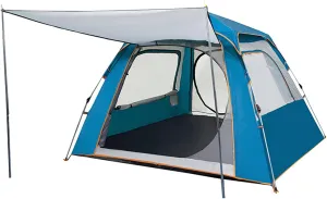 Beach Tent Sun Shade Shelter 3-4 4-5 Person Thickening Automatic Ultra-Lightweight Equipment Outdoor Camping Rainproof Sunscreen Beach Outdoor Camping,