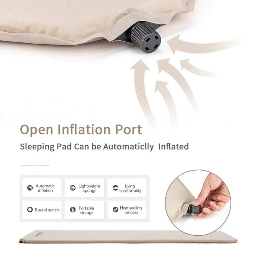 Beige Cutting-edge software 3Cm Double Affordable Self Sleeping Naturehike Inflatable Pad Square