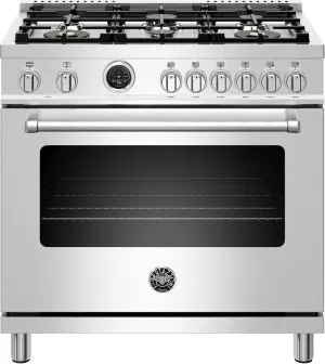 Bertazzoni MAST366DFSXT Master Series Free Standing Dual Fuel Range