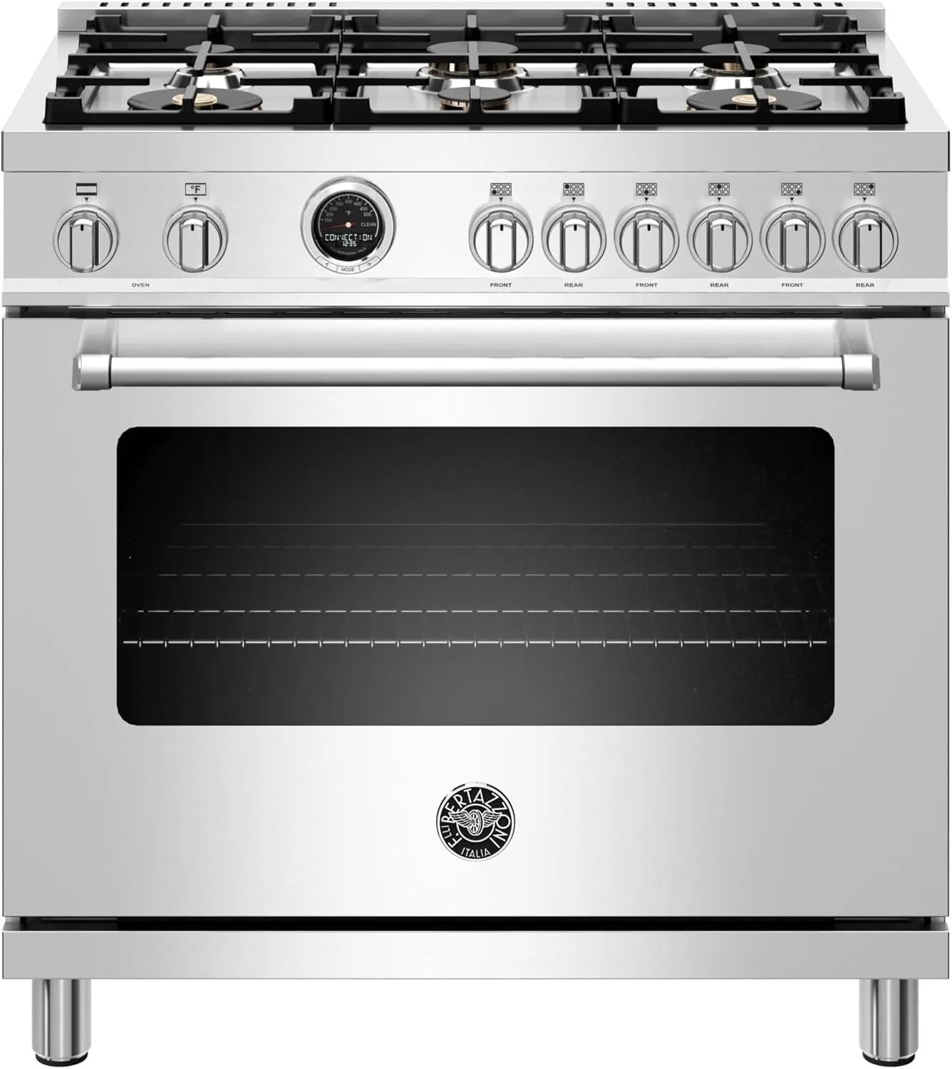 Bertazzoni MAST366DFSXT Master Series Free Standing Dual Fuel Range