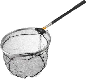 BESPORTBLE 1 Set Telescopic Rod Fishing Net Fish Net for Pond Stainless Steel Black