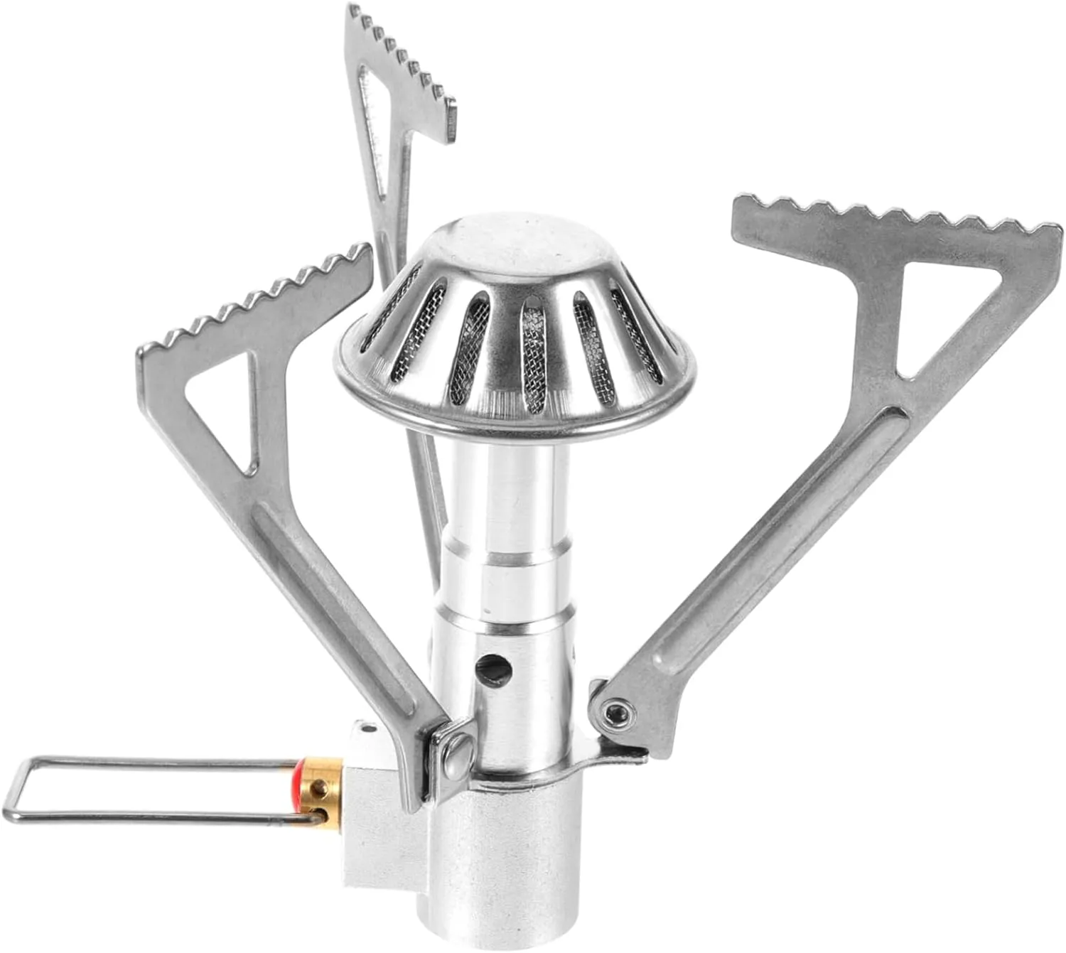 BESPORTBLE 2pcs Portable Mini Stainless Steel Camping Stove Leak Outdoor Cooker Safety Design Folding Gas Burner for Picnic and Hiking High Temp Resistant Construction