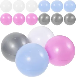 BESPORTBLE 50Pcs Food Grade Ocean Balls Crush Resistant Round Balls for Party Games Play Tents and Trampolines