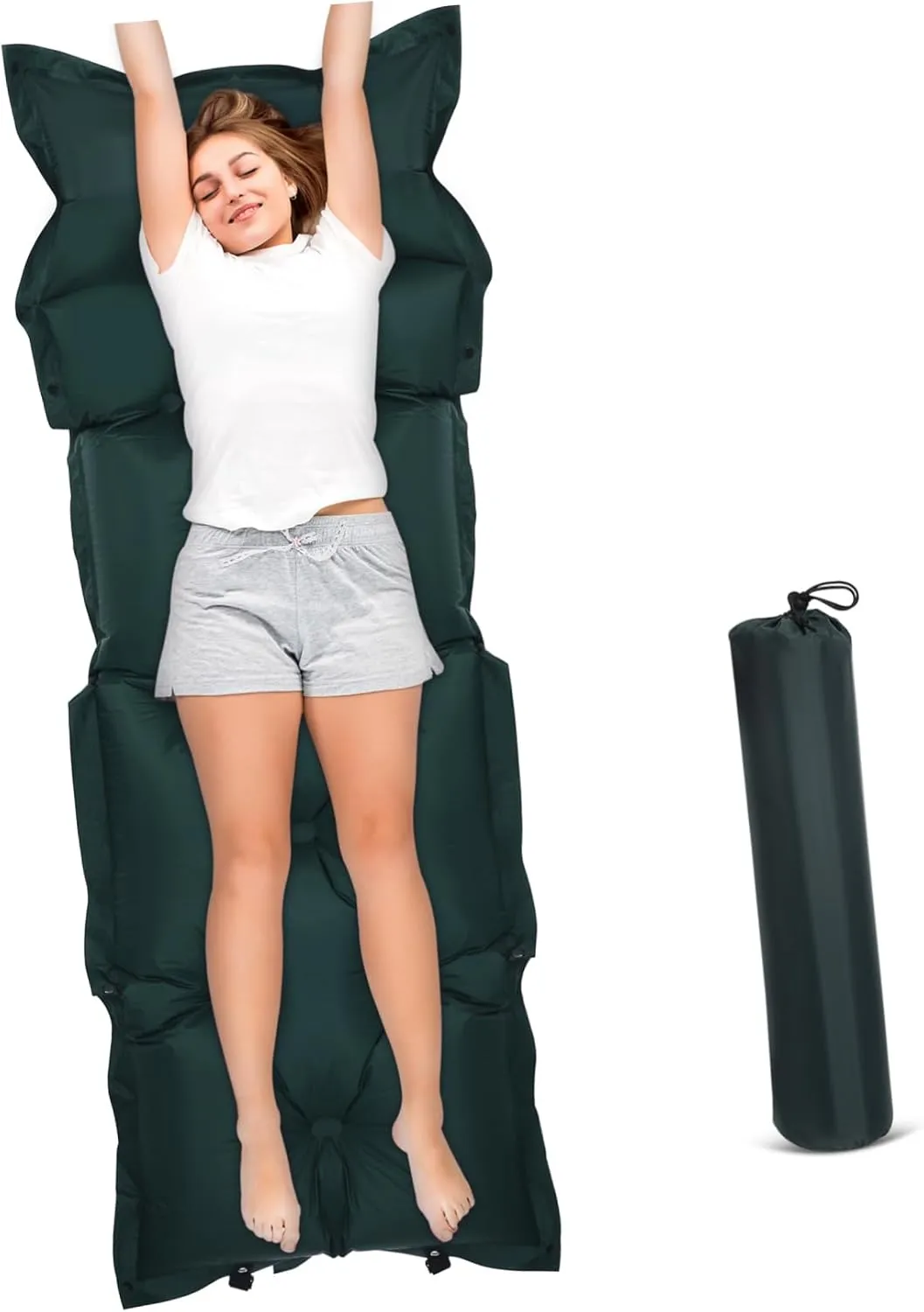 BESPORTBLE Automatic Inflating Camping Mat Portable Self-Inflating Sleeping Pad 185x60x2.5cm Lightweight Sleeping Mat for Outdoor