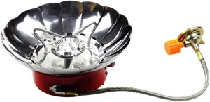 BESPORTBLE Camping Gas Stove with Connection Tube Windproof Burner for Hiking Portable Outdoor Cooking