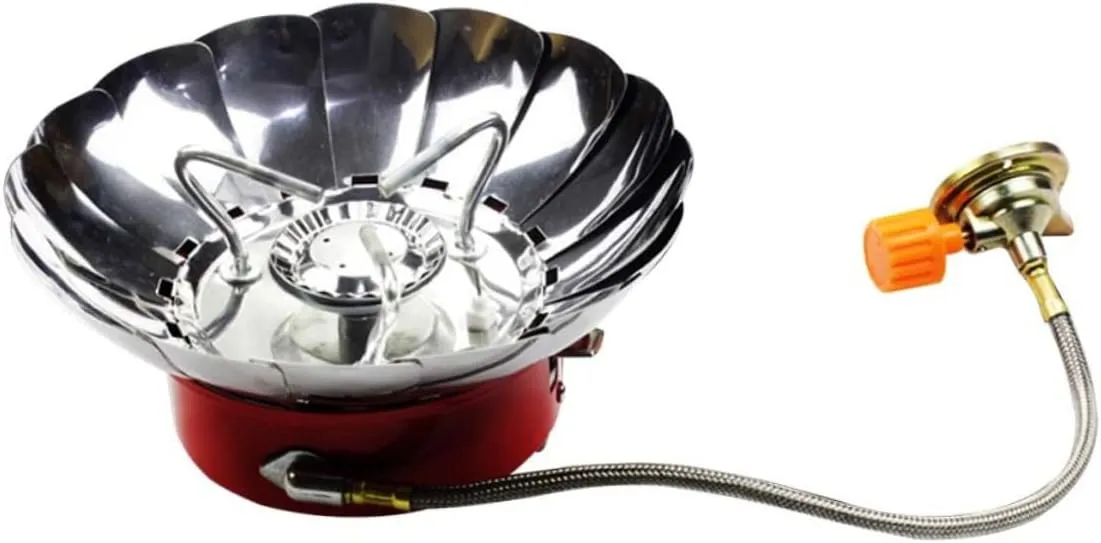 BESPORTBLE Camping Gas Stove with Connection Tube Windproof Burner for Hiking Portable Outdoor Cooking