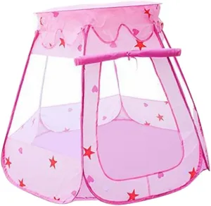 BESPORTBLE Hexagon Game Tent House for Resistant Playhouse Pink for Imaginative Play and Easy Setup for Ages