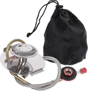 BESPORTBLE Portable Bbq Grill with Grill Regulator and Hose Gas Cooker for Camping
