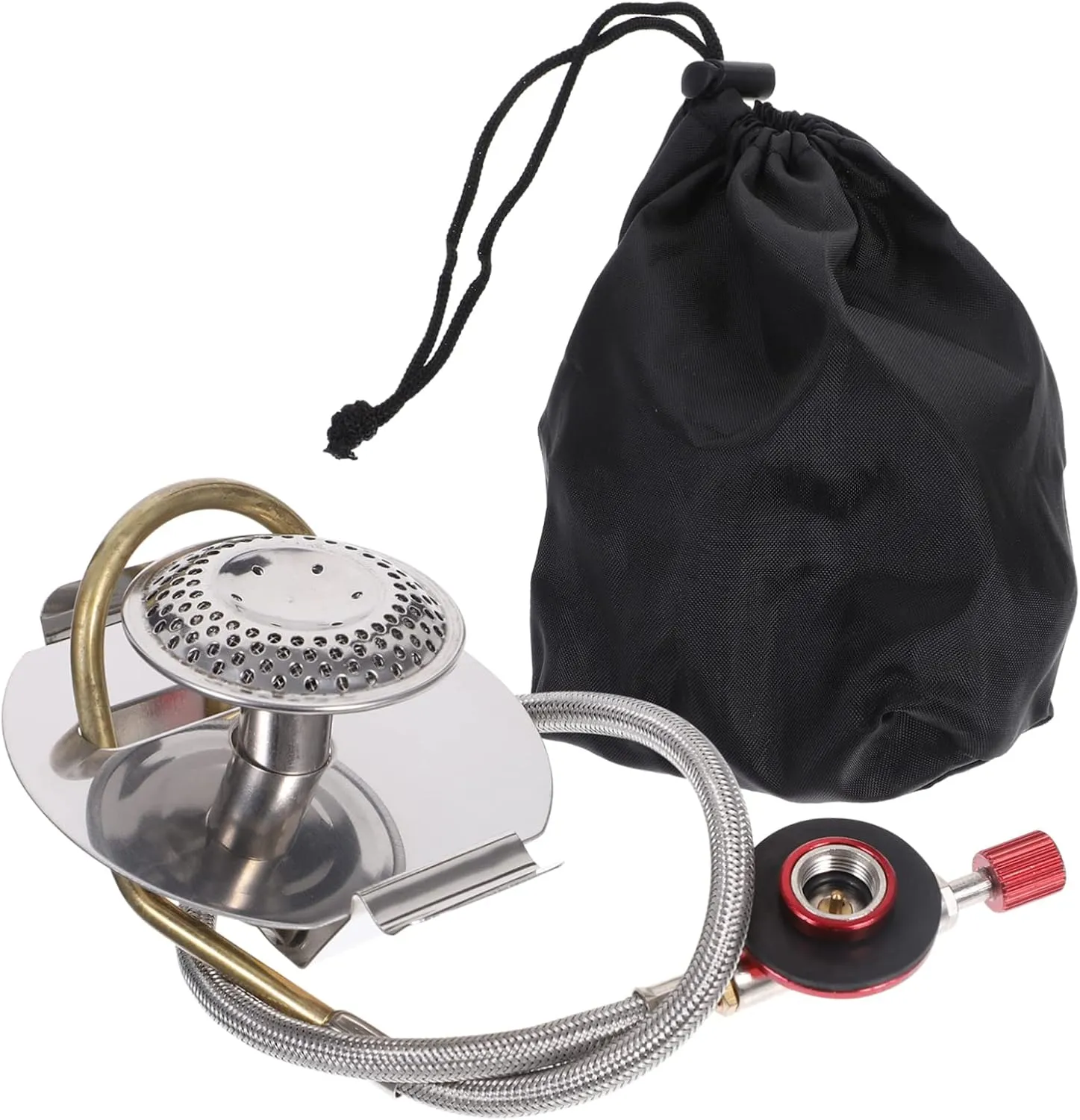 BESPORTBLE Portable Bbq Grill with Grill Regulator and Hose Gas Cooker for Camping