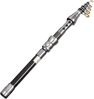 BESPORTBLE Portable Sea Fishing Pole 2.1m Carbon Fiber Rod Telescopic Throwing Rod for Family