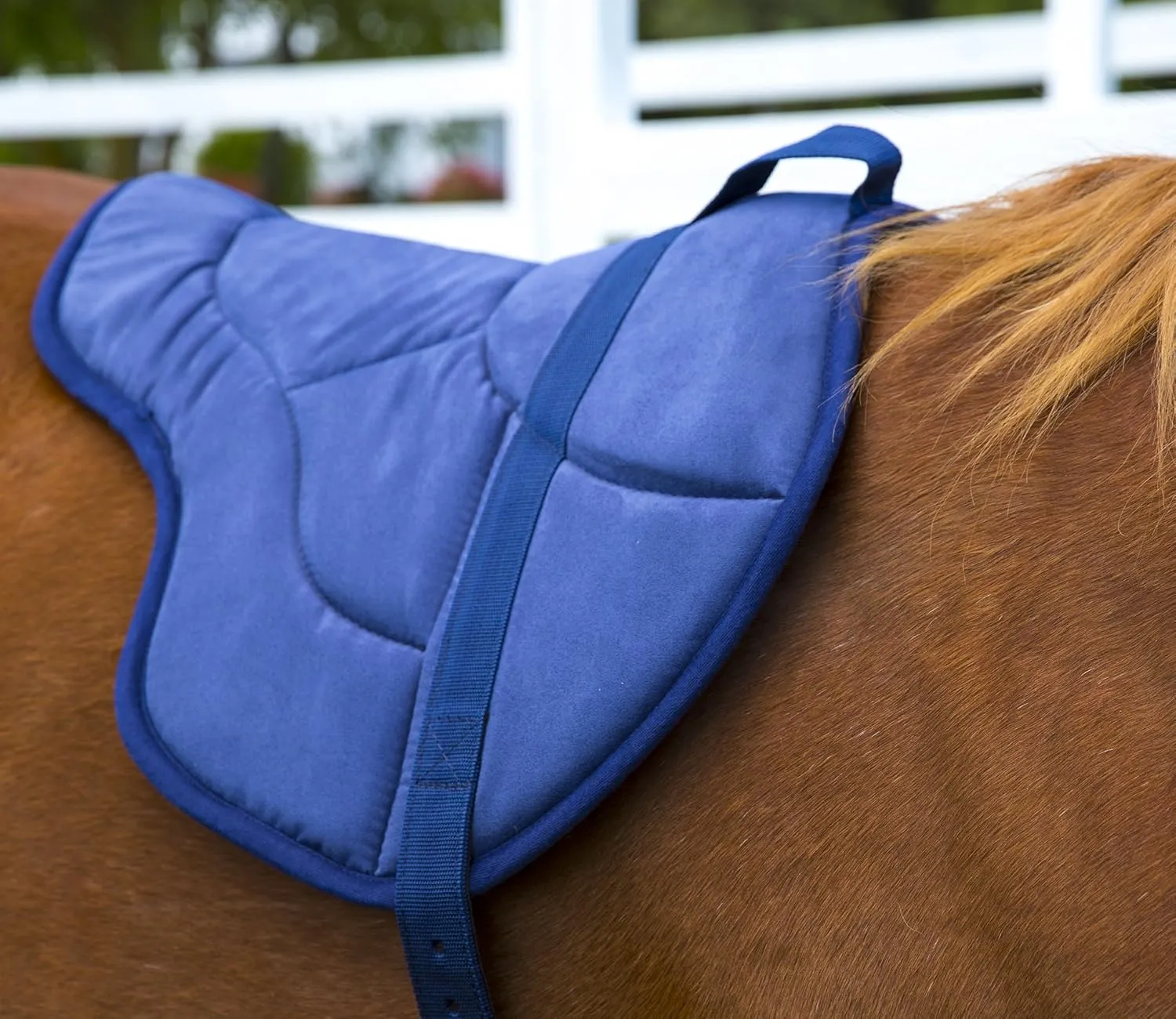 Best Friend English Bareback Pad - English Saddle Pad, Bareback Horse Saddle with Adjustable Girth (60-86 Inch), Non-Slip, Contoured Design, Bareback Saddle Pad