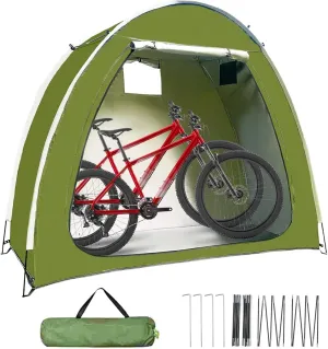 Bike Storage Tent - Outdoor Portable Bike Storage Sheds | Outdoor Motorcycle Cover | Bike Covers Shelter for Motorcycle | Reusable Lightweight Bike Storage Tent for Garden, Lawn, Patio, Camping
