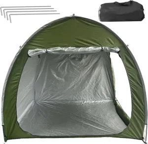 Bike Tent, UV-Proof Waterproof Oxford Bike Shed, Portable Bike Storage Tent with Instruction, Storage Pockets and Ground Stakes, Bike Covers for Outside Storage Storage Tent