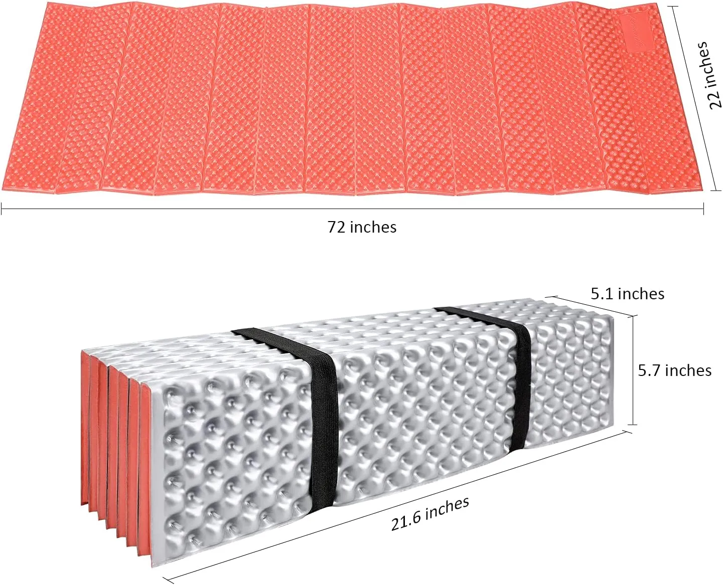 BKS Foam Egg Crate Sleeping Folding Pad
