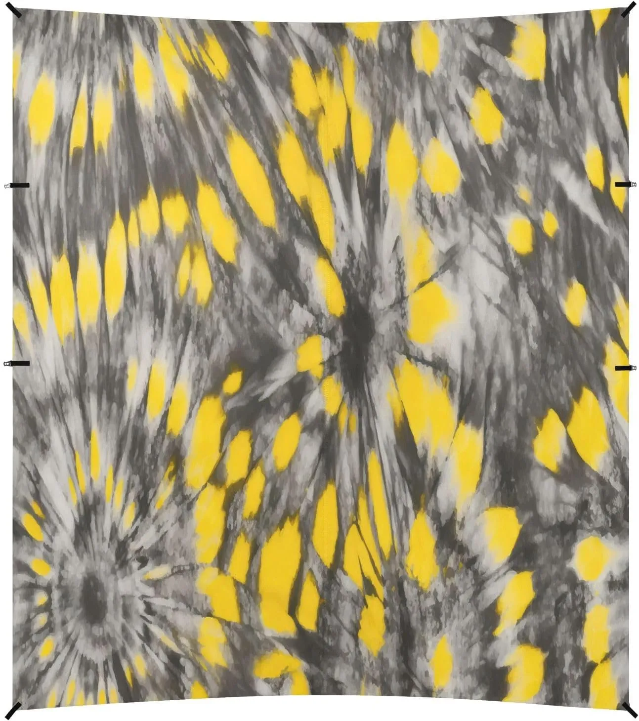 Black Yellow Tie Dye Beach Tent Camping Sun Shelters Portable Outdoor Canopy Sun Shade for Camping Trips Fishing Backyard Fun or Picnics Easy Setup with Carrying Bag