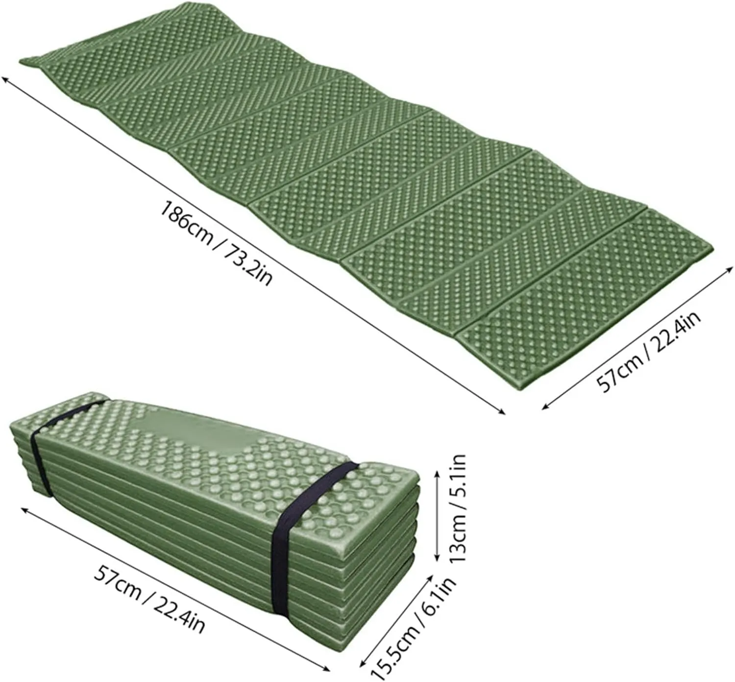 Bnineteenteam Foldable Sleeping Pad Comfortable, Proof XPE Foam for Camping Hiking Picnic