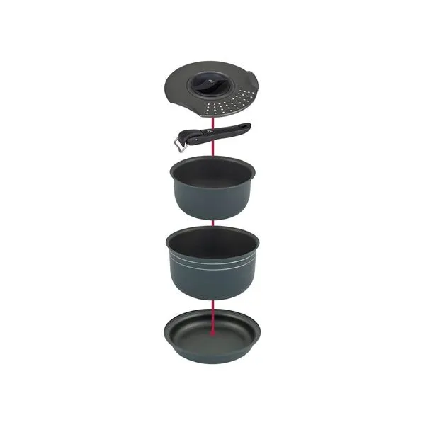 Bo-Camp Cookware Set Trekking 5 Pieces Aluminium