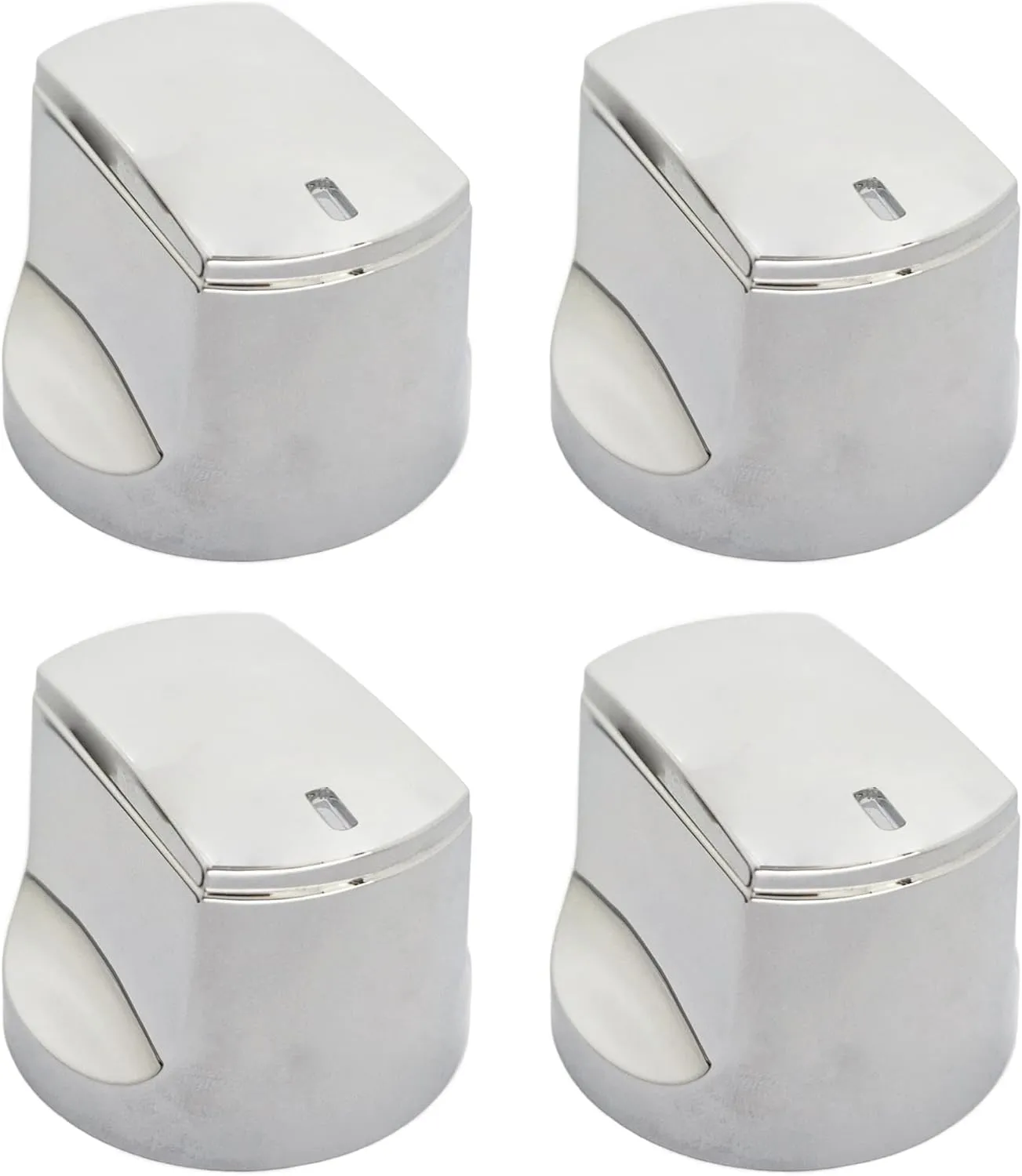 brati Chrome Control Knob Replacement for Char-Broil Performance Series Gas Grill (2017 and Newer),Performance Series 4 Burner Grill Replacement Knobs,4 Pcs