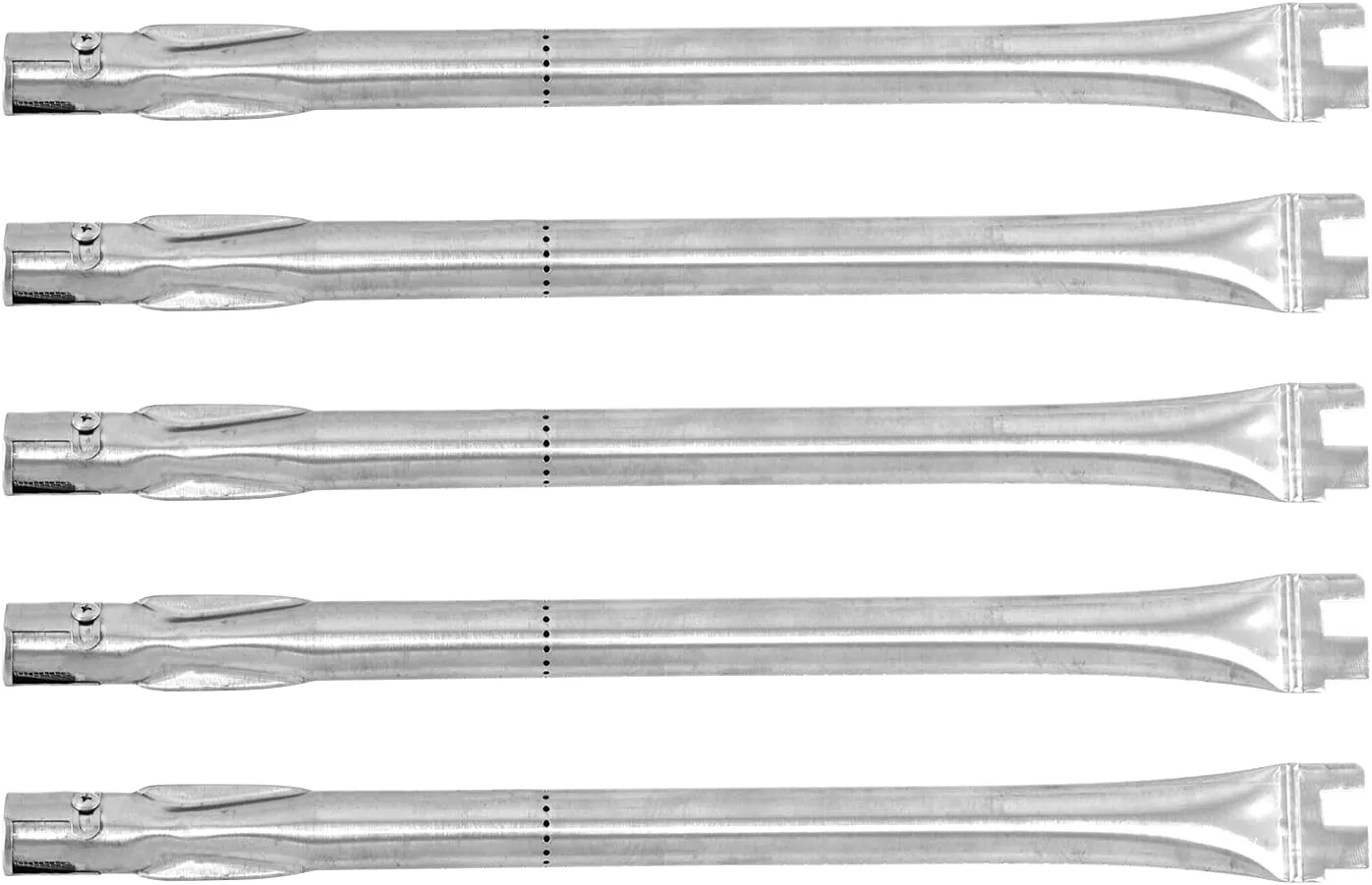 Burner Tube Replacement for Home Depot 30400040, 30400041, 30400042, 30400043, 30400045, 30400046, Ducane 3100, 3200, 3400, 4100, 4200, 4400 and Other Gas Grill Models, Stainless Steel, 5-Pack