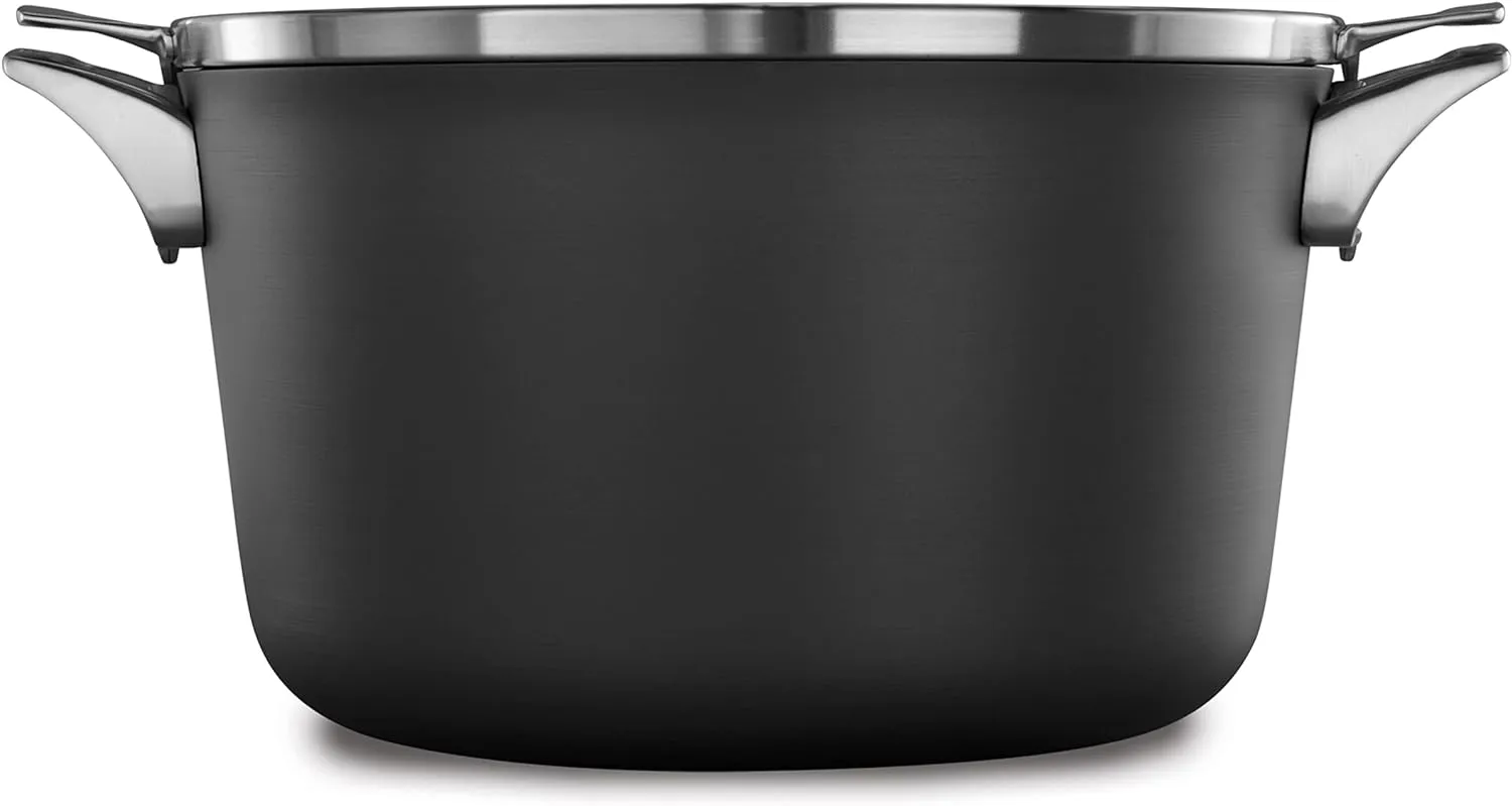Calphalon Premier Hard-Anodized Nonstick Cookware Set, 11-Piece, Metal Utensil Safe, PFOA-Free