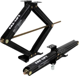 Camco EAZ-Lift 30-Inch Stabilizing RV Scissor Jacks - Features a 5,000lb Load Capacity - Heavy Duty Steel Construction - Set of 2 (48840)