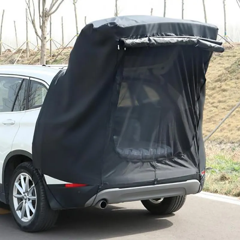 Camper Shade Awning Canopy with Complete Kits for Daihatsu Atrai/Ayla/Boon/Cast/Copen/Hijet/Rocky/Terios, Waterproof UV Protection, Easy Set Up, Ultra-Durable Camping Tent,2 Style 2-A Black
