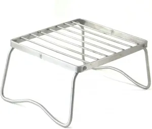 Camping BBQ Portable Mini Stainless Steel BBQ Folding Grill Compact Grill BBQ for Picnics Hiking Backyards Survival-17 * 15.5cm