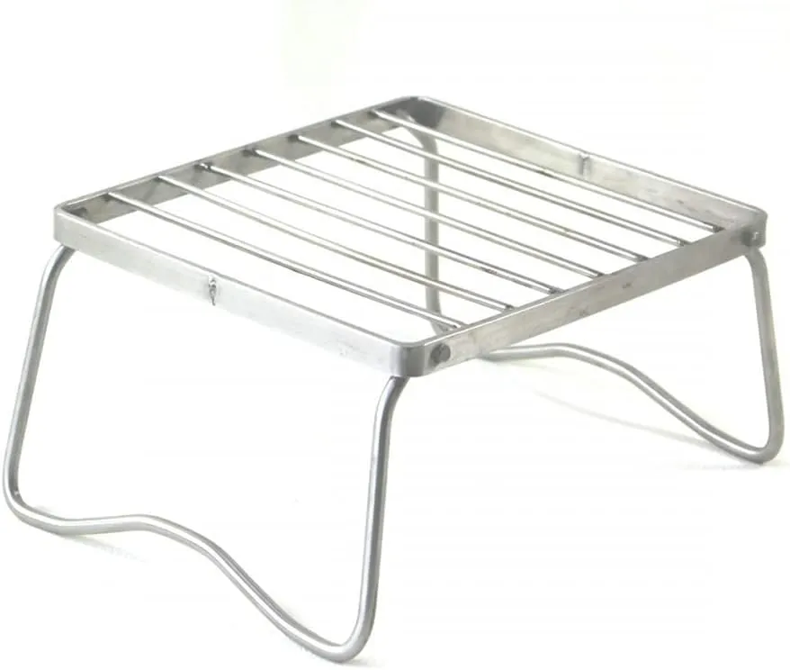Camping BBQ Portable Mini Stainless Steel BBQ Folding Grill Compact Grill BBQ for Picnics Hiking Backyards Survival-17 * 15.5cm