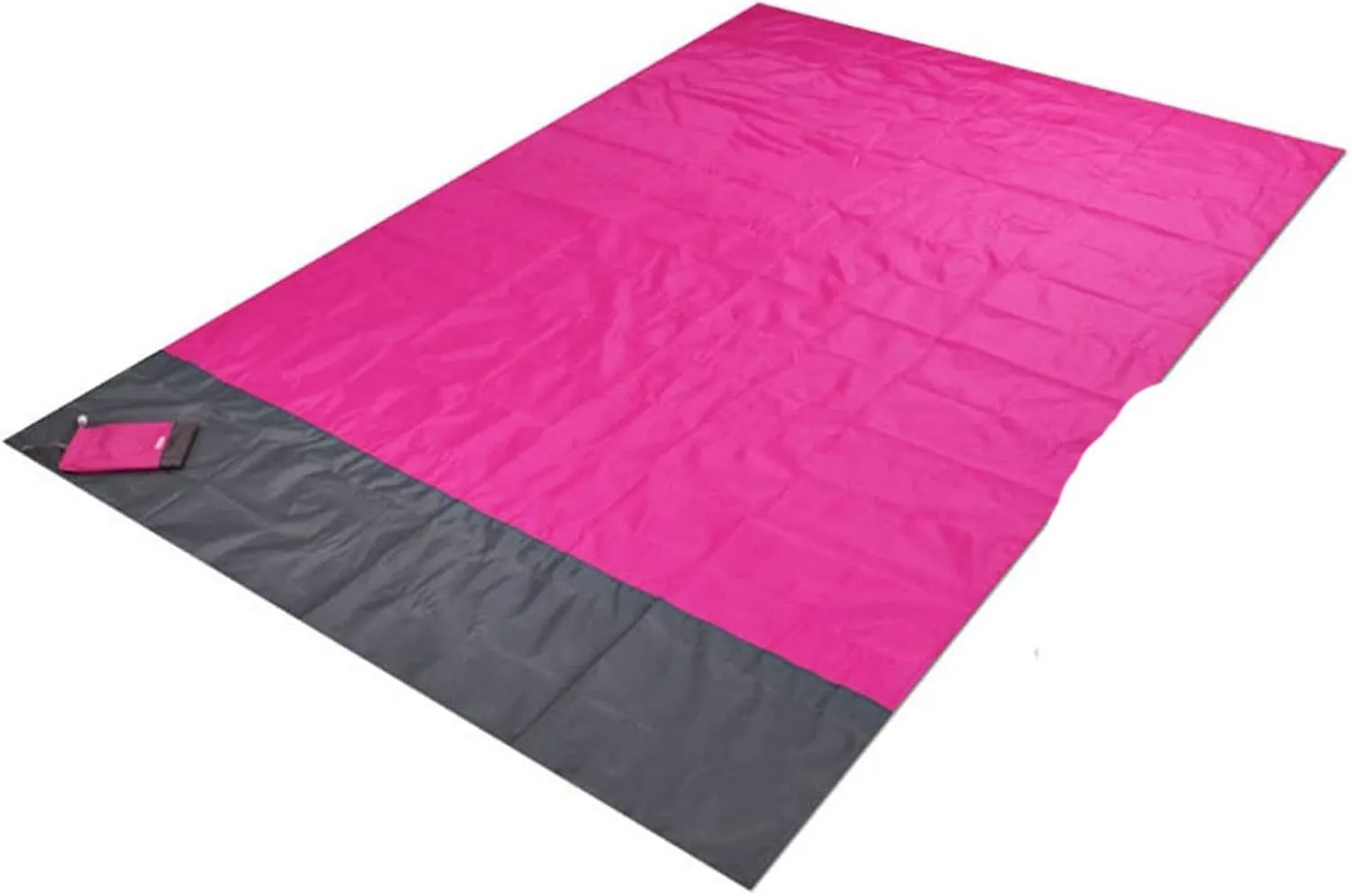 Camping Blankets 200x210cm Pocket Picnic Waterproof Beach Mat Sand Free Blanket Camping Outdoor Tent Folding Cover Bedding(Rose red)