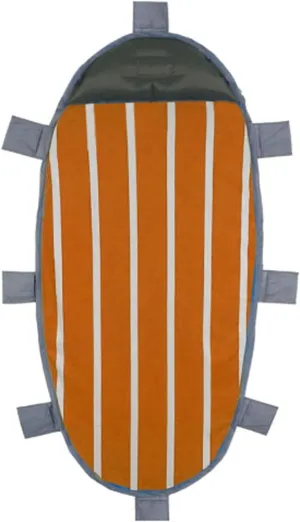 Camping Blankets Outdoor Inflatable Camping Mat Folding Inflatable Sleeping Pad with Pillow Waterproof Beach Mat Sand Free Air Mattress(Orange)
