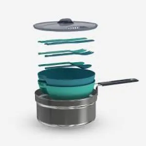 CAMPING COOK SET STAINLESS STEEL MH100 2 PERSON(1.6L)