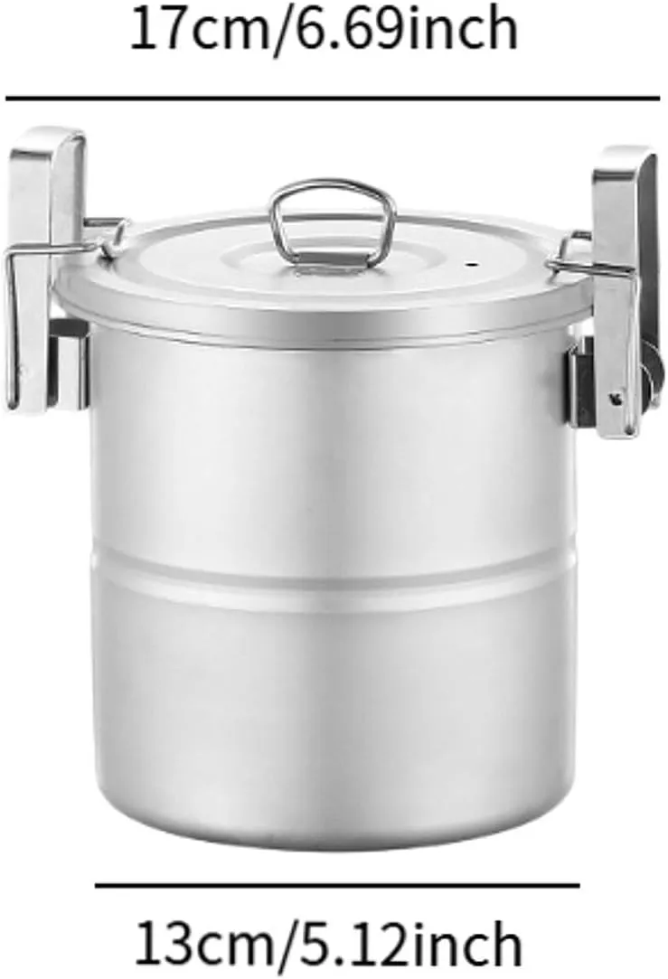 Camping Cooking Pot Outdoor Camp Pot Nonstick Hanging Pot Camping Soup Pot Campfire Cookware for BBQ Fishing Dinner Hiking