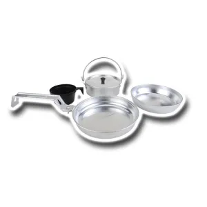 Camping Cooking Set - Kitchen Cookware Sets, Aluminum Material Camping Pots, 4 Pieces Camping Essentials for Outdoor