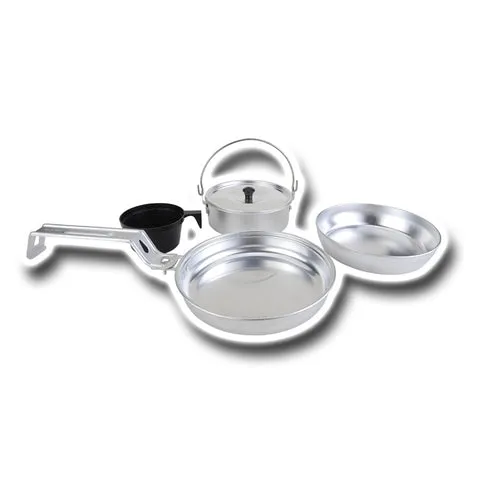 Camping Cooking Set - Kitchen Cookware Sets, Aluminum Material Camping Pots, 4 Pieces Camping Essentials for Outdoor