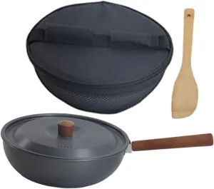 Camping Cookware Set Aluminum Alloy Cooking Pot Detachable Handle Nonstick Mini Frying Pan for Outdoor Cooking Picnics Hiking