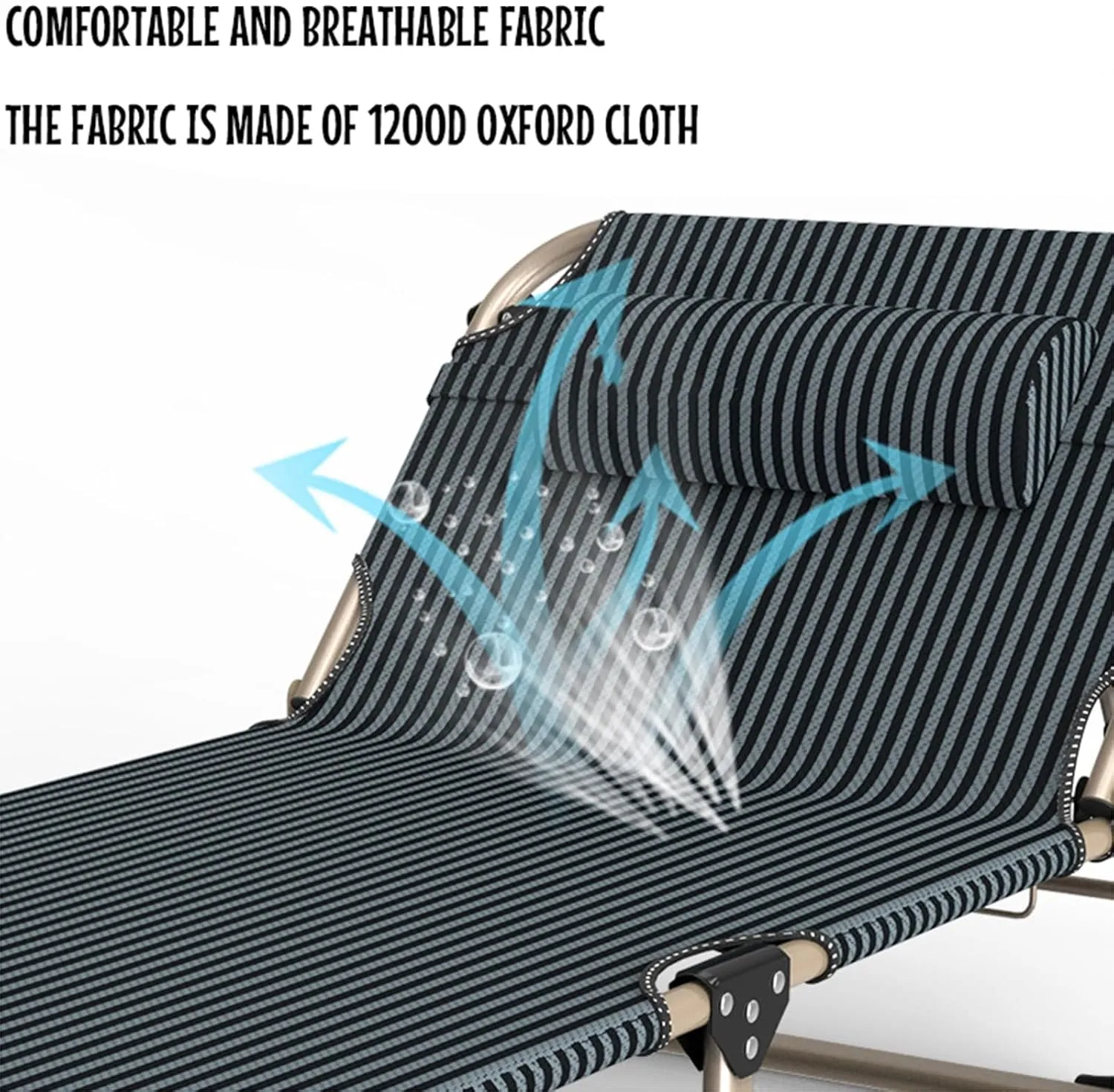 Camping Cot, Folding Cot for Sleeping, Camping Cot for Adults, Portable Folding Outdoor Bed, Supports 330 Lbs, Office Nap and Beach Vocation