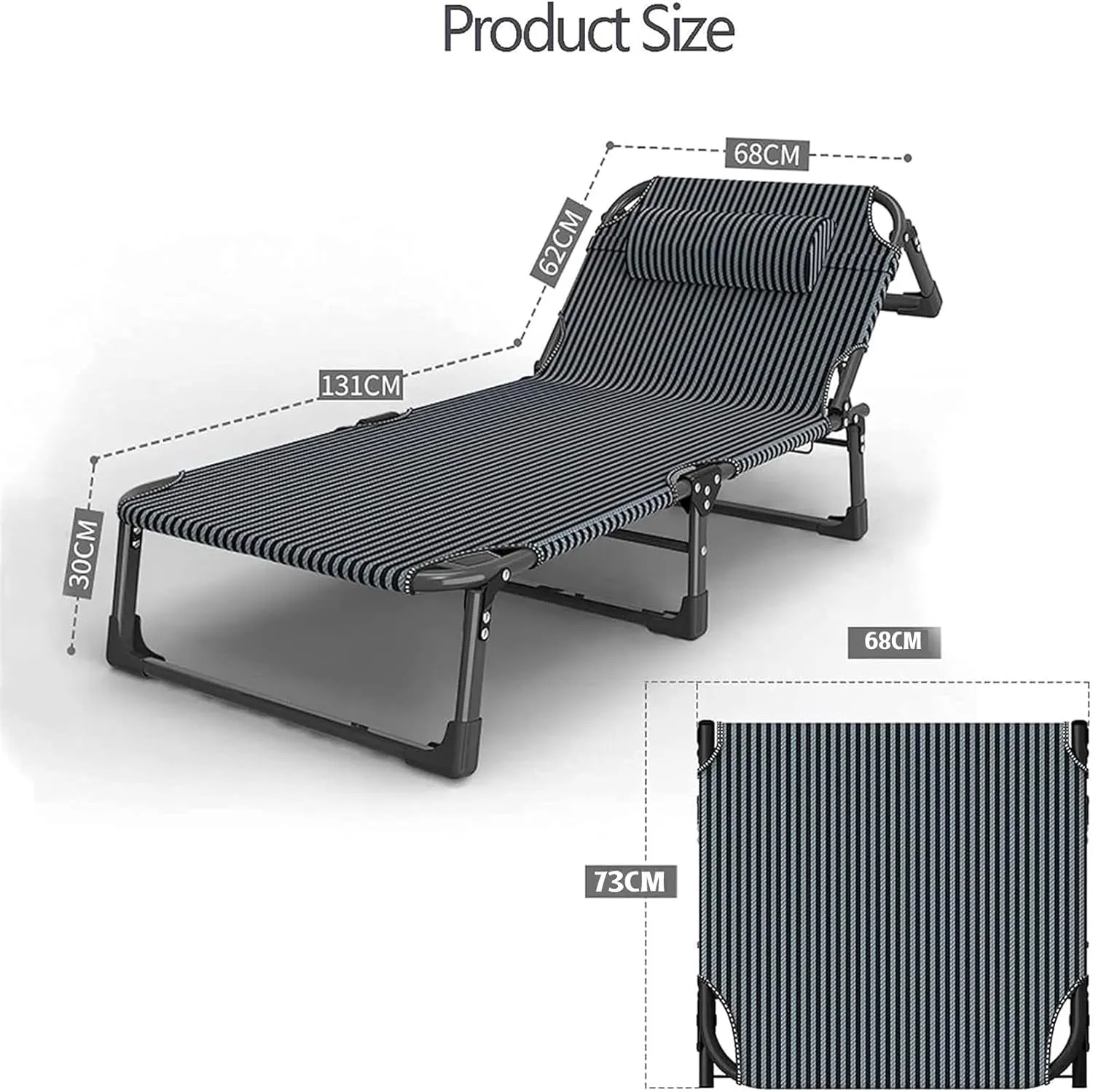 Camping Cot, Folding Cot for Sleeping, Camping Cot for Adults, Portable Folding Outdoor Bed, Supports 330 Lbs, Office Nap and Beach Vocation