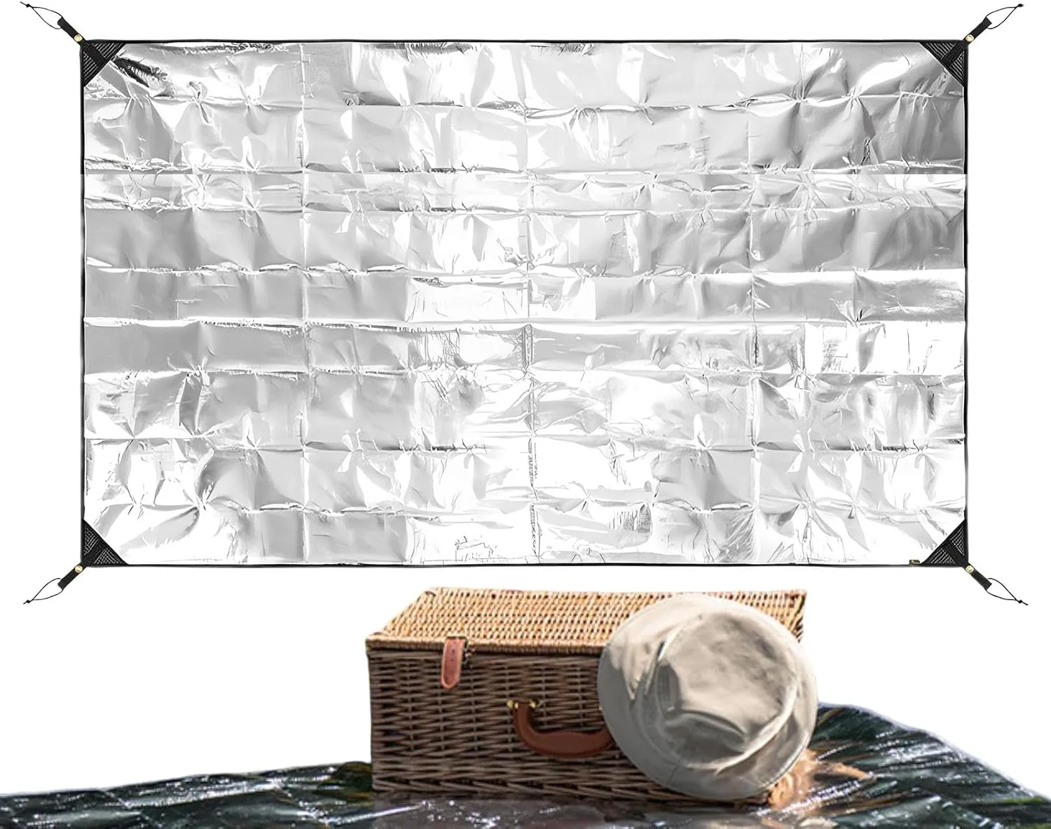 Camping Foam Sleeping Pad | Double-Sided Aluminum Foil Waterproof Mat for Thermal Insulation During Outdoor Activities