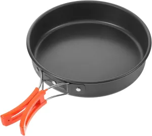 Camping Frying Pan Nonstick Aluminum Alloy Outdoor Cooking Pot Lightweight Portable Cookware for Camping Hiking and Picnics Camping Cookware Utensil