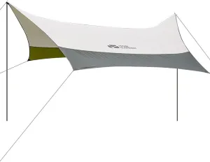 Camping Hammock Tarp, Camping Tarp Rain Fly Tent Waterproof Windproof Lightweight Durable Rainfly Shelter, Sunshade Portable Beach Sun Shelter Perfect for Camping, Hiking
