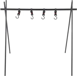 Camping Hanging Rack, Aluminum Alloy Multifunction Outdoor Triangle Rack, Portable Clothesline Hanging Gear, Camping Drying Rack Cookware Hanger