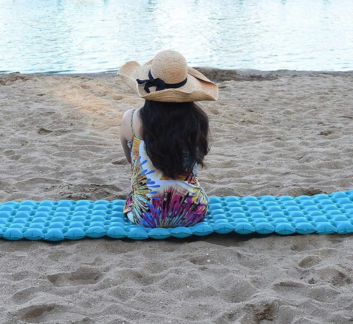 Camping Mat, Inflatable Compact Sleeping Mat, Ultralight Sleeping Pad for Backpacking, Camping, Hiking,Green