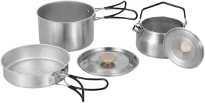 Camping Mess Kit Kettle Equipment Easy to Clean Portable Outdoor Cookware Nonstick Frying Pan for Fishing Picnic Home Outdoor