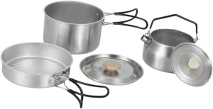 Camping Mess Kit Nonstick Frying Pan Equipment Foldable Handle Multipurpose Soup